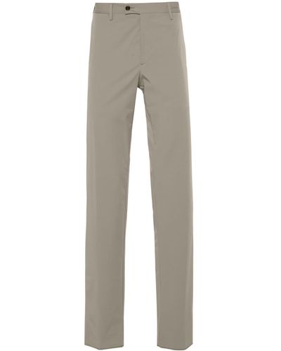 Lardini Taffeta Straight-leg Trousers - Grey