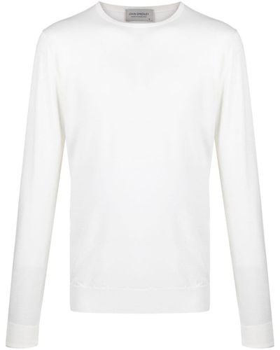 John Smedley Marcus Wool Sweater - White