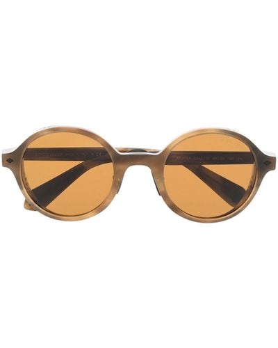 Giorgio Armani Round-frame Sunglasses - Brown