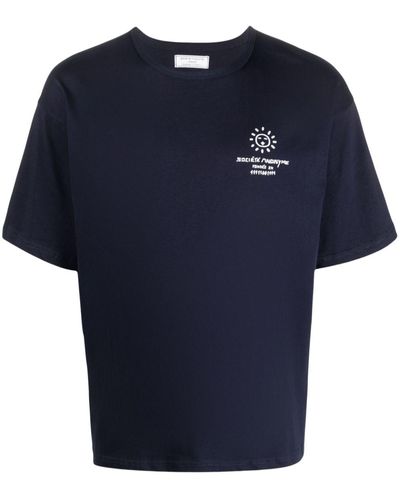 Societe Anonyme ロゴ Tシャツ - ブルー