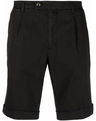 Briglia 1949 Off-centre Button Shorts - Black