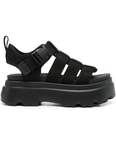 UGG Cora Leather Sandals - Black