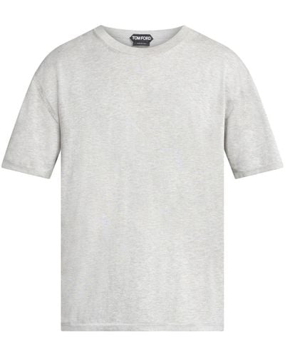 Tom Ford T-Shirt mit Rundhalsausschnitt - Weiß
