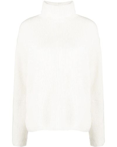 Pinko リブニット タートルネックセーター - ホワイト