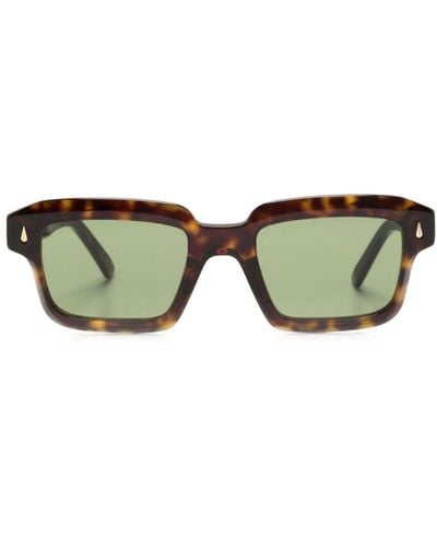 Retrosuperfuture Giardino Logo-print Sunglasses - Green