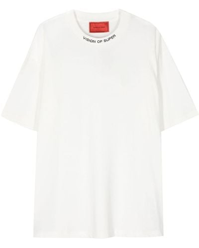 Vision Of Super Camiseta con logo bordado - Blanco