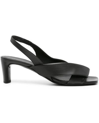 Roberto Del Carlo Moor 55mm Leather Sandals - Black