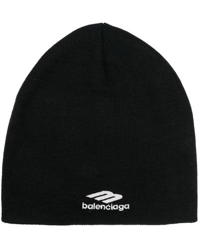 Balenciaga 3b Sports Icon ビーニー - ブラック