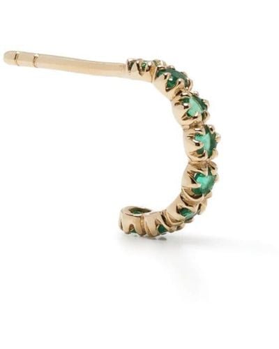 Pascale Monvoisin 9kt Yellow Gold Emerald Hoop Earring - Metallic