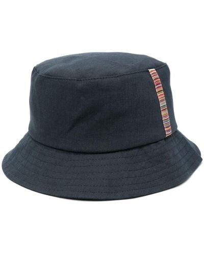 Paul Smith Sombrero de pescador Signature Stripe - Azul