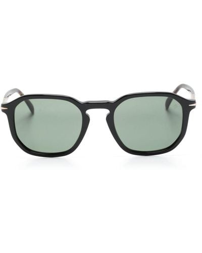 David Beckham Db 1115/s Square-frame Sunglasses - Green