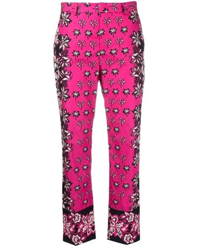 RED Valentino Bandana-print Cotton Pants - Pink