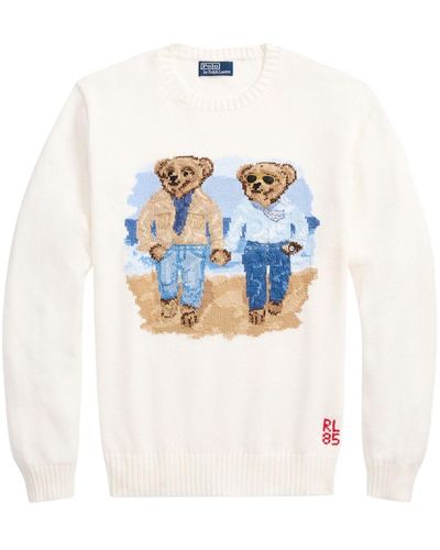 Polo Ralph Lauren The Ralph & Ricky Bear Sweater - Blue
