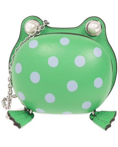 Kate Spade Lily Sonnet Dot Frog Crossbody Bag - Green