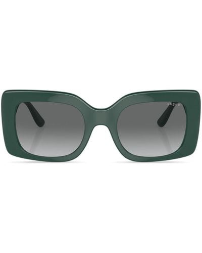 Vogue Eyewear Rectangle-frame Logo-print Sunglasses - Gray