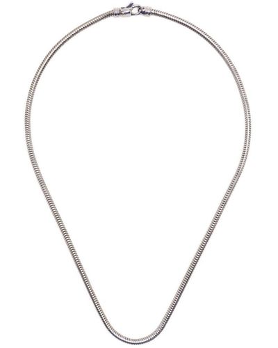 Tom Wood Silver-plated Snake Chain Necklace - Metallic