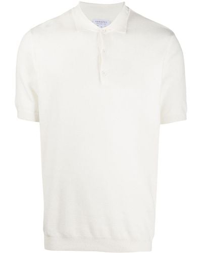 Sunspel Klassisches Poloshirt - Weiß