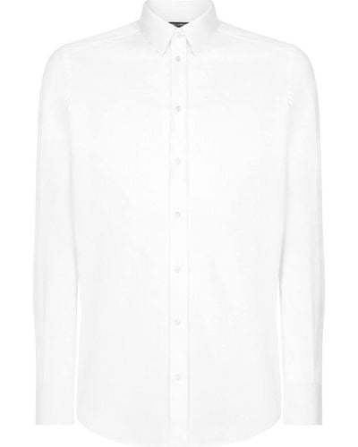 Dolce & Gabbana Overhemd Van Stretch-katoen - Wit