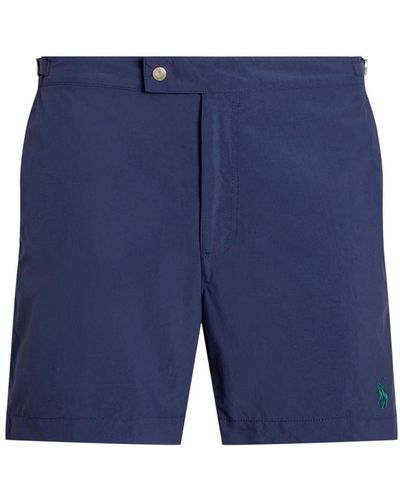 Polo Ralph Lauren Monaco Mid-rise Swim Shorts - Blue