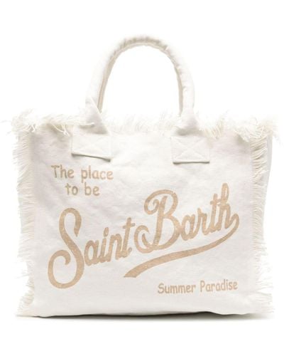 Mc2 Saint Barth Vanity Canvas Beach Bag - Natural