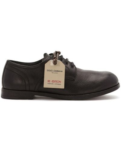 Dolce & Gabbana Leather Derby Shoes - Brown