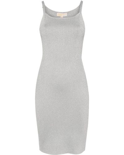 Michael Kors Ribbed Dress - Grey