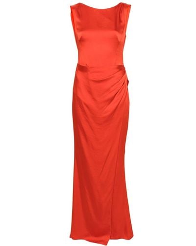 Jonathan Simkhai Tommy open-back gown - Rouge