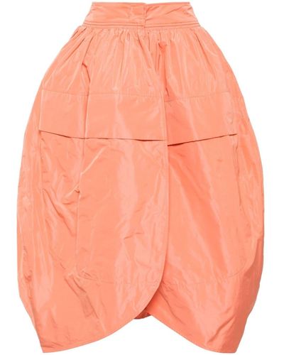 Jil Sander Wrap-design High-waisted Midi Skirt - Orange