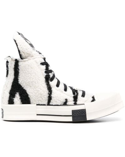 Converse X Shearling High-top Sneakers - Unisex - Rubber/fabric - White