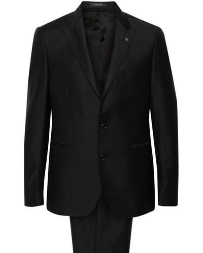 Tagliatore ウール シングルスーツ - ブラック