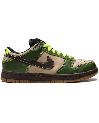 Nike Dunk Low Pro Sb "jedi" Sneakers - Green