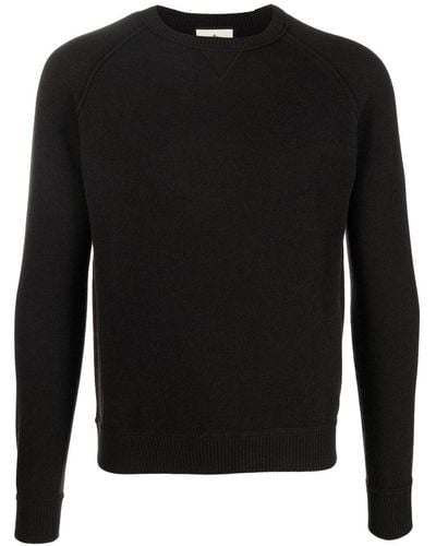 Bruno Manetti Crew Neck Cashmere Sweater - Black