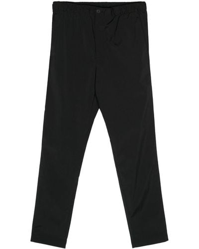 Michael Kors Elastic-waist Slim-cut Trousers - Black