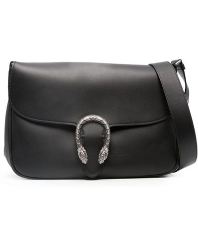 Gucci Dionysus Leather Messenger Bag - Black