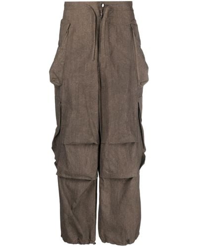 Entire studios Gocar Cotton-blend Cargo Pants - Brown