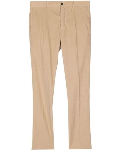 Massimo Alba Mid-rise Straight-leg Chinos - Natural