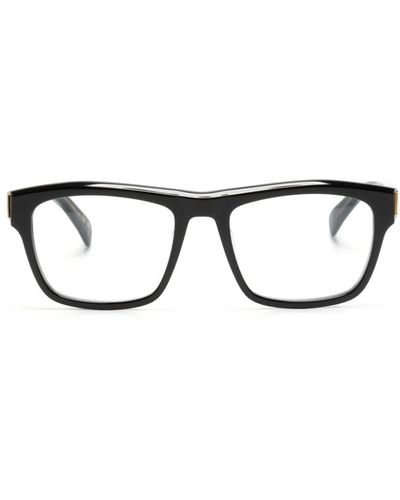 Dunhill スクエア眼鏡フレーム - ブラック