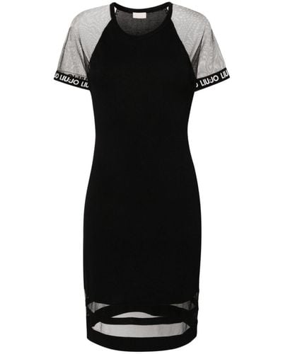 Liu Jo Logo-print T-shirt Dress - Black