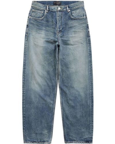 Balenciaga Jeans con applicazione - Blu