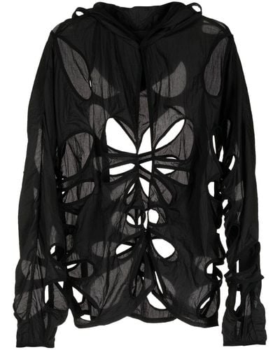 Post Archive Faction PAF Jacke mit Cut-Outs - Schwarz