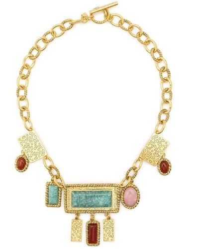 Aurelie Bidermann Malli Multi-stone Necklace - Metallic
