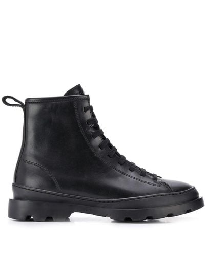 Camper Brutus Leather Boots - Black