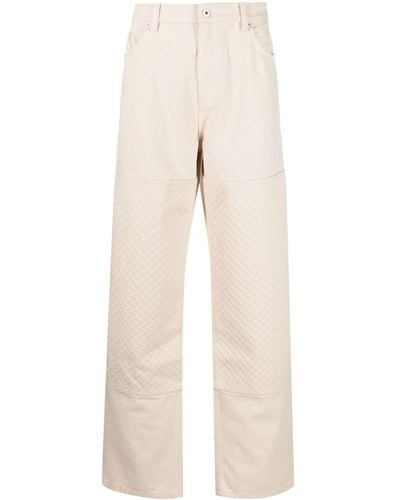 Axel Arigato Grate Embossed Cotton Pants - Natural