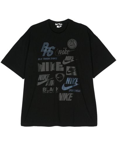 COMME DES GARÇON BLACK X Nike Multiple-logos T-shirt - Black