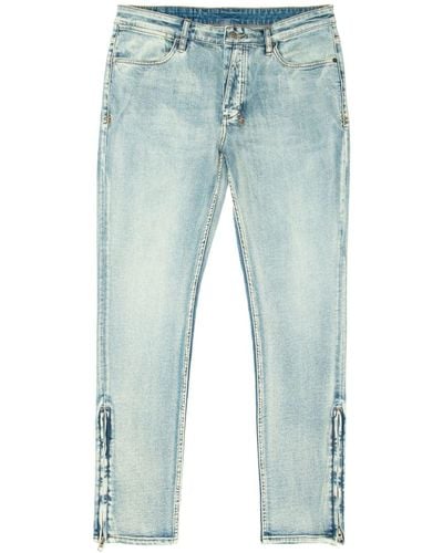 Ksubi Van Winkle Chamber Mid-rise Skinny Jeans - Blue