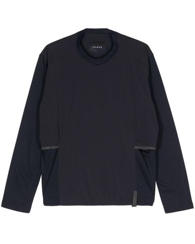 Sease Paneled Cotton-blend Sweatshirt - Blue