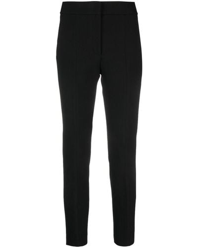Peserico Cropped Slim-fit Trousers - Black