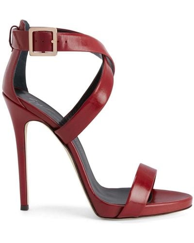 Giuseppe Zanotti Bellis Leather Sandals - Red