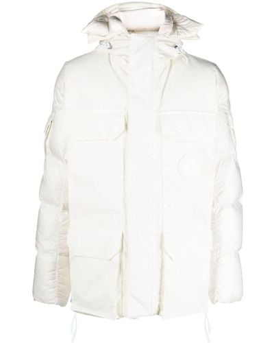 Canada Goose Paradigm Expedition Hooded Quilted Coat - White