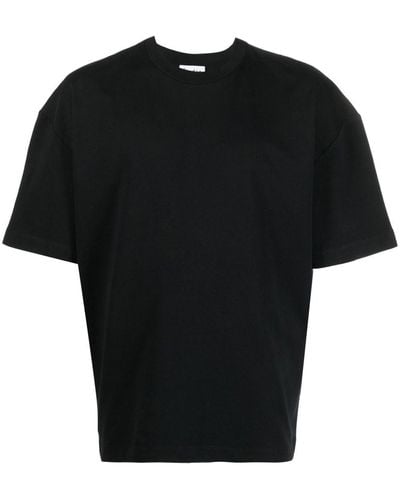Etudes Studio Embroidered-logo Organic Cotton T-shirt - Black